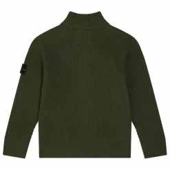 Enfant Stone Island Pulls, Gilets|Pulls, Gilets|Gilet Zippé Logo Laine |