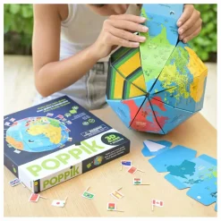 Poppik Globe à construire Drapeaux