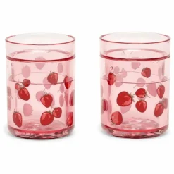 Enfant Konges Sløjd Gobelets glitter Fragola - Set de 2 |