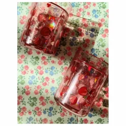 Enfant Konges Sløjd Gobelets glitter Fragola - Set de 2 |
