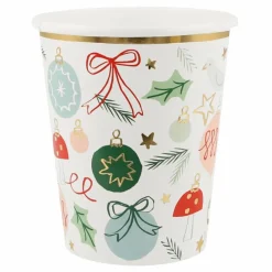 Meri Meri Gobelets Noël - set de 8 Multicolore