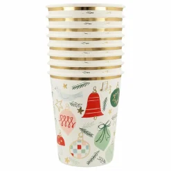 Meri Meri Gobelets Noël - set de 8 Multicolore