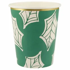 Hot Meri Meri Gobelets Noël motifs Block Print - set de 8 Multicolore