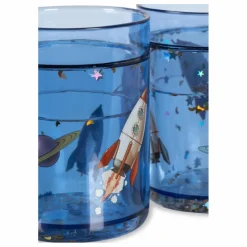 New Konges Sløjd Gobelets Outer Space - Set de 2 | Bleu