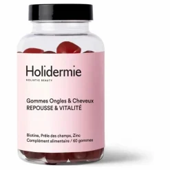 Holidermie Compléments Alimentaires|Gommes ongles & cheveux - 60 gommes