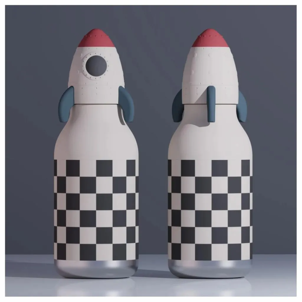 Enfant Asobu Gourde en inox Fusée