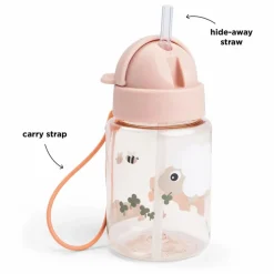 Done by deer Gourde Tiny Farm - 280 ml | Rose pâle