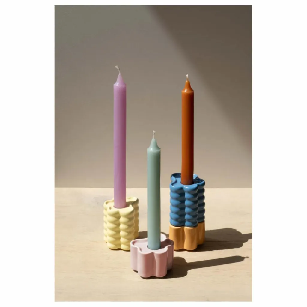 Octaevo Grand Bougeoir Flora | Jaune Best