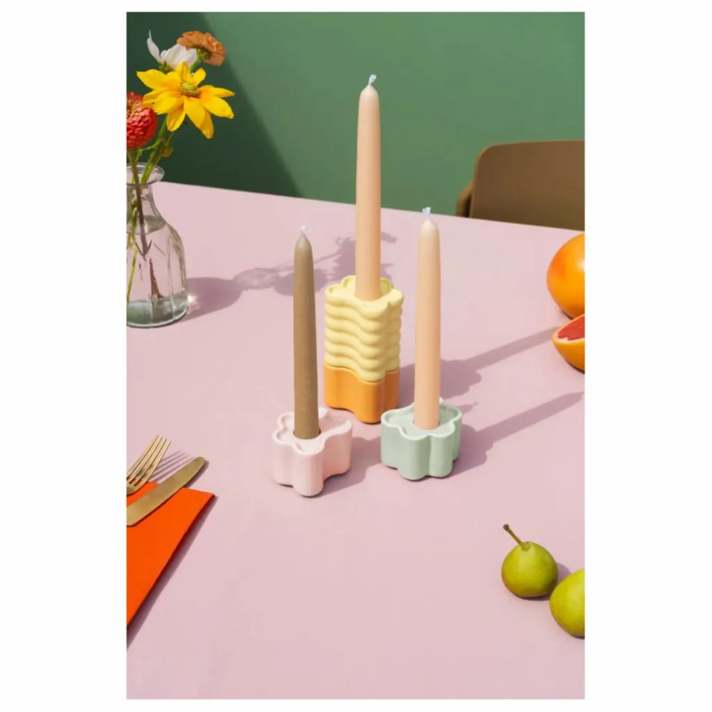 Octaevo Grand Bougeoir Flora | Jaune Best