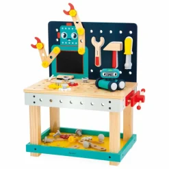 Janod Grand établi Robot Brico'Kids Multicolore New