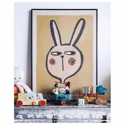 Best Studio Loco Grande affiche Lapin Grow Slowly Multicolore