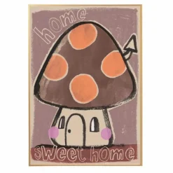 Discount Studio Loco Grande affiche Mushroom | Brun