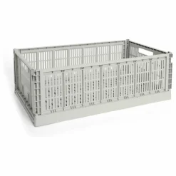Hay Grande cagette pliable Crate | Gris