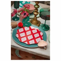 Enfant Meri Meri Grandes assiettes Noël motifs Block Print - set de 8