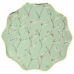 Enfant Meri Meri Grandes assiettes Noël motifs Block Print - set de 8