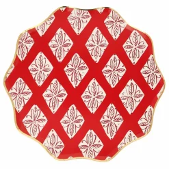 Enfant Meri Meri Grandes assiettes Noël motifs Block Print - set de 8
