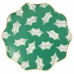 Enfant Meri Meri Grandes assiettes Noël motifs Block Print - set de 8