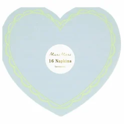 Enfant Meri Meri Grandes serviettes coeur - Set de 16 |