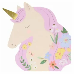 Enfant Meri Meri Décoration De Fête|Grandes serviettes en papier Meadow Licornes - Set de 16