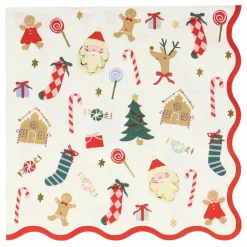 Enfant Meri Meri Décoration De Fête|Grandes serviettes Joli Noël - set de 16