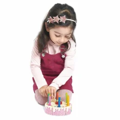 Tender Leaf Toys Gâteau d'anniversaire arc-en-ciel en bois Multicolore Best