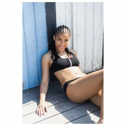 Best Miska Paris Haut de Maillot de Bain Zippé Racerback | Noir