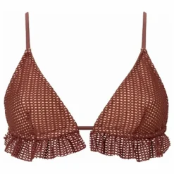 Fresh & Salt Haut de Maillot Rosie Crochet Fibres Recyclées | Marron Online