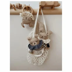 Main Sauvage Hochet en bois Lapin |