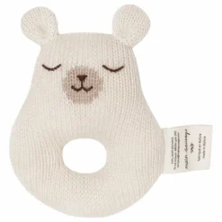 Sale Main Sauvage Hochet Ourson | Blanc