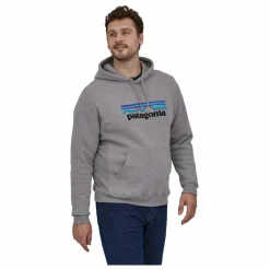 Patagonia Hoodie Logo - Collection Homme | Gris chiné foncé Discount