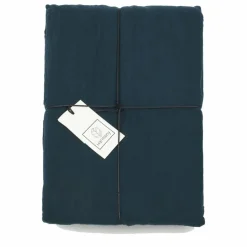 Sale Haomy Housse de couette Dili en voile de coton | Bleu de Prusse