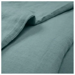 Communauté de biens Housse de couette en lin lavé | Bleu horizon