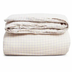 garbo&friends Housse de couette Gingham Sky | Bleu ciel Outlet