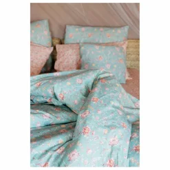 Louise Misha Housse de couette Noemie en coton bio | Bleu turquoise Sale