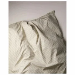Hot Suite 702 Housse de couette Striped en percale organique - -Ecru | Olive