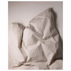 Enfant Suite 702 Linge De Lit Enfant|Linge De Lit|Housse de couette Striped en percale organique - Brown-Ecru |