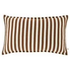Best Gabrielle Paris Housse de coussin à rayures en coton | Mocha