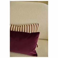 Gabrielle Paris Housse de coussin Argentine en velours | Grenat New