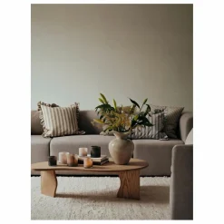 Sale Broste Copenhagen Housse de coussin carré Ina | Marron