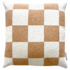 Enfant Maison Deux Coussins|Coussins Enfant|Housse de coussin en laine Damier |