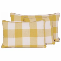 Haomy Housse de coussin en lin Palma II | Jaune Paille Online