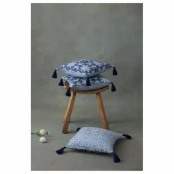 Louise Misha Housse de coussin Jimo Bleu New