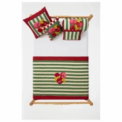 Lisa Corti Housse de coussin rayée Nizam Stripes | Vert Outlet