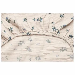 garbo&friends Housse de matelas à langer Blueberry en mousseline de coton |