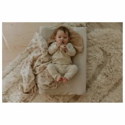 garbo&friends Housse de matelas à langer en mousseline de coton Crème Online