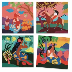 Clearance Djeco Inspired By Polynésie Multicolore