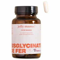 Jolly Mama Iron Mama Complément alimentaire fer - 60 gélules Non teinté Sale