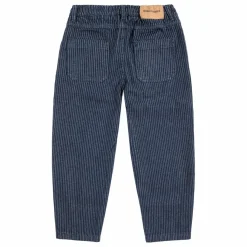 Bobo Choses Jean Balloon Rayé Coton Bio | Bleu