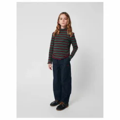 Bobo Choses Jean Balloon Rayé Coton Bio | Bleu