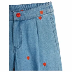 Mini Rodini Jean Straight Mini Cœurs Coton Bio | Denim New